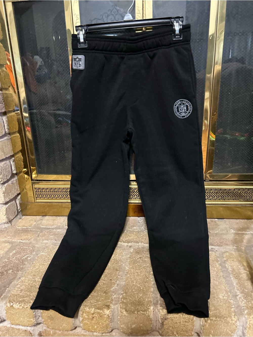 NFL Kids Black Fleece Jogger Pants